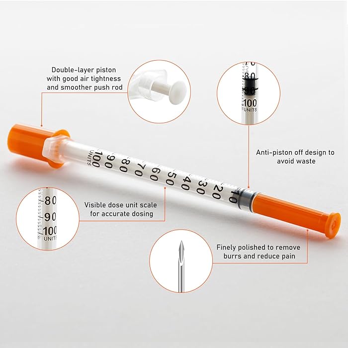 El Dawlia ICO Insulin Syringe – 1 ml – Pack of 100