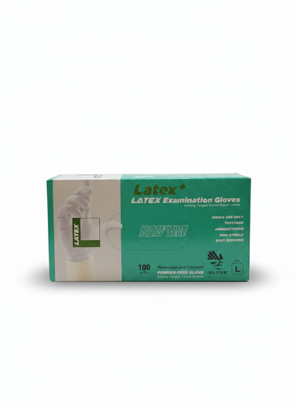 Latex Examination Gloves – 100 Pieces (Large)