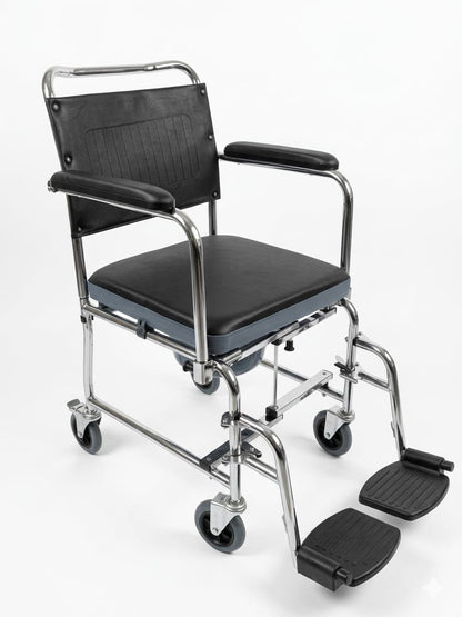 KY689 Medical 2-in-1 Wheelchair & Commode – Practical and Comfortable