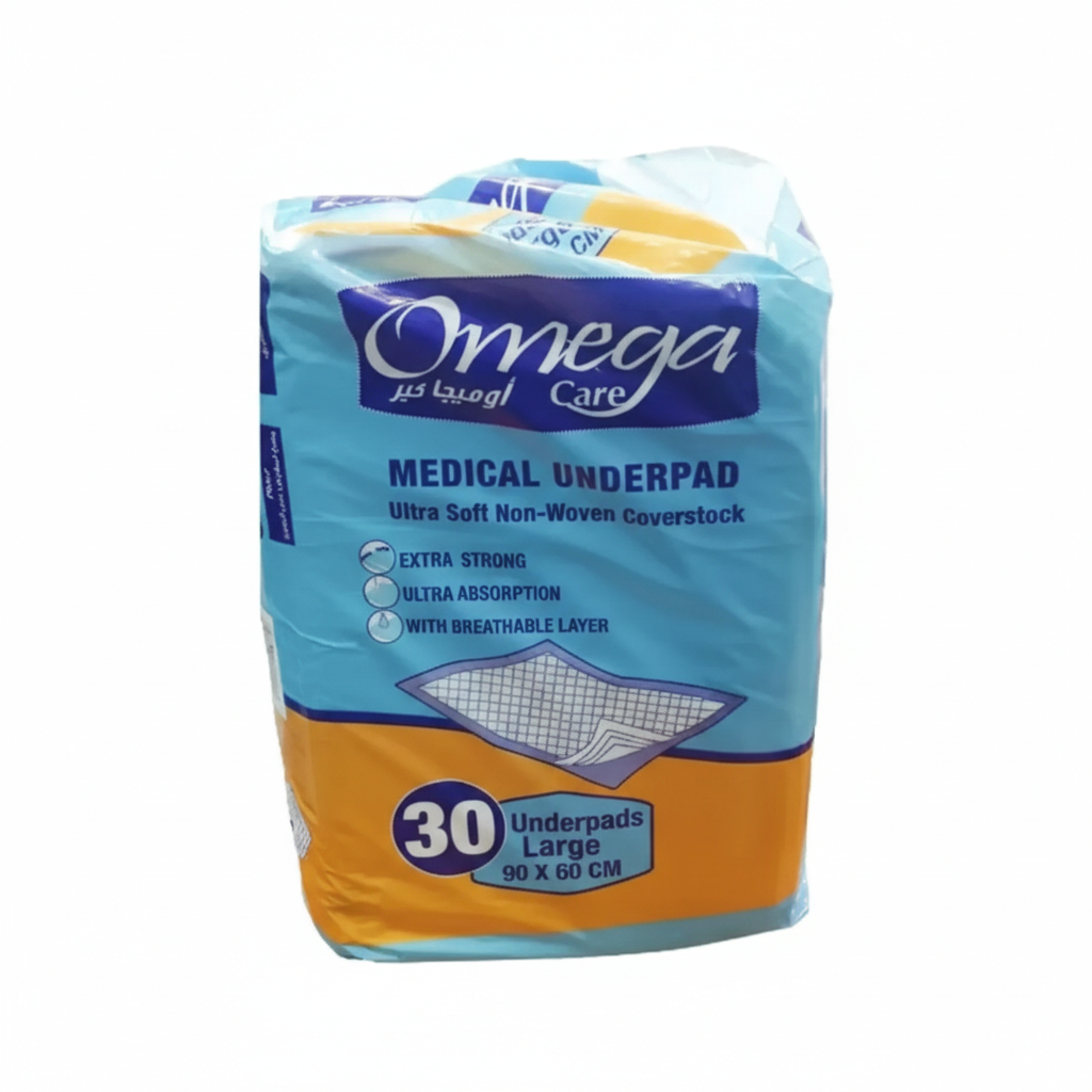 Omega Care Medical Underpad – Large – 30 Pieces