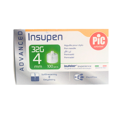 Advanced Insupen Pen Needles – 32G × 4 mm – 100 Pieces