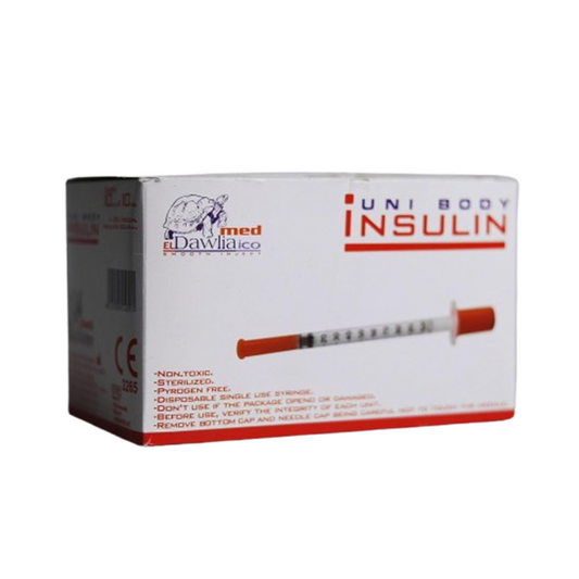 El Dawlia ICO Insulin Syringe – 1 ml – Pack of 100