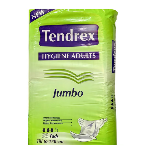 Tendrex Adult Diapers – Large – 36 Pieces (Up to 170 cm)