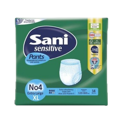 Sani Sensitive Pants  Adult Incontinence Underwear – 14 Pieces (S/M/L/XL/XXL)